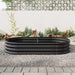 Raised Garden Bed Outdoor, Oval Large Metal Raised Planter Bed for for Plants, Vegetables, and Flowers - Black Default -DTYStore