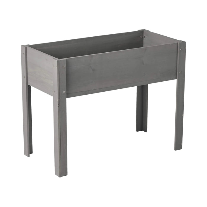 Raised Garden Bed with Legs, Elevated Wooden Planter Box for Outdoor Plants Flowers Fruits Vegetable Herb Growing Default -DTYStore