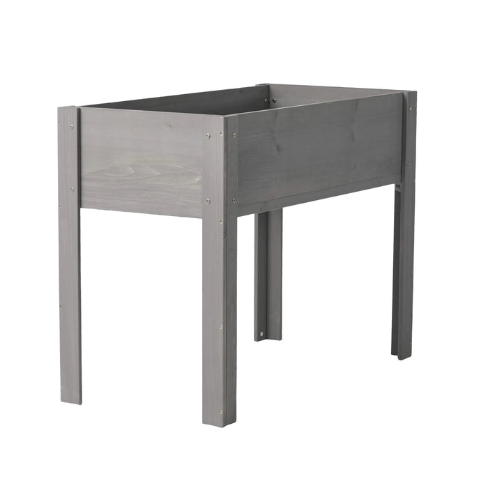 Raised Garden Bed with Legs, Elevated Wooden Planter Box for Outdoor Plants Flowers Fruits Vegetable Herb Growing Default -DTYStore