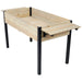 Raised Garden Bed with Metal Legs and Folding Storage Shelf for Outdoor Patio, Deck, Balcony Default -DTYStore