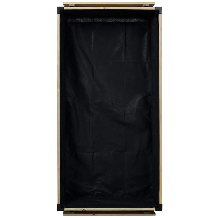 Raised Garden Bed with Metal Legs and Folding Storage Shelf for Outdoor Patio, Deck, Balcony Default -DTYStore