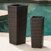 Rattan FLOWER POT - BROWN Default -DTYStore