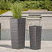 Rattan FLOWER POT - GREY Default -DTYStore
