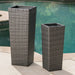 Rattan FLOWER POT - GREY Default -DTYStore