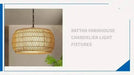 Rattan Farmhouse Chandelier Light Fixtures Default -DTYStore