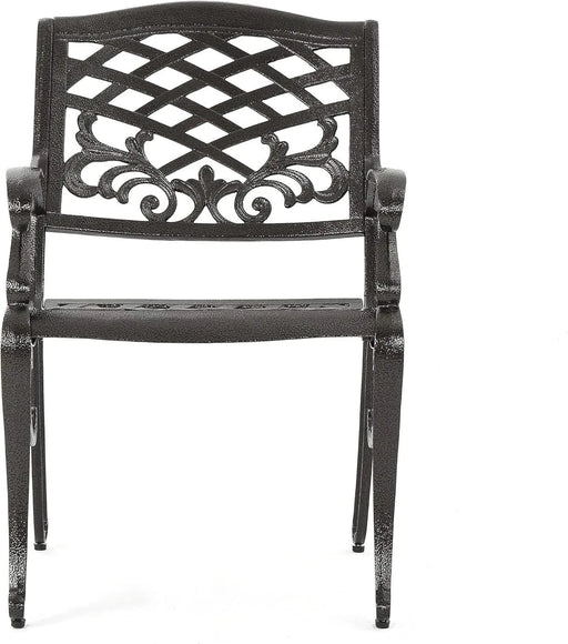 Ravenna 6 - Person Metal Patio Dining Set with Rectangular Table Default -DTYStore