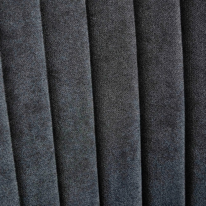 Rayon Cloth Flocking Linen Dining Chairs Channel Kitchen Dinner Chair Comfy Fabric Upholstered Accent Chair for Dining Room with Curved Solid Wood Legs,Set of 2 (Black), SW1847BK Default -DTYStore