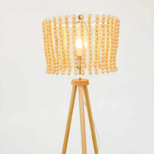 Reading Floor Lamp, Standing Light for Living Room Chair, Bedside & Study Area, Brillo Three Legged Floor Lamp Natural 110V Default -DTYStore