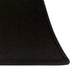 Rectangle Bell Hardback Lampshade with Washer Fitter, Black Natural Fabric Lampshade with White Lining for Table Lamps, 5x8' Top x 10x16' Bottom x 11' Height Default -DTYStore
