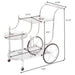 Reia Chrome 3-Tier Serving Cart with Casters Default -DTYStore