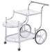 Reia Chrome 3-Tier Serving Cart with Casters Default -DTYStore