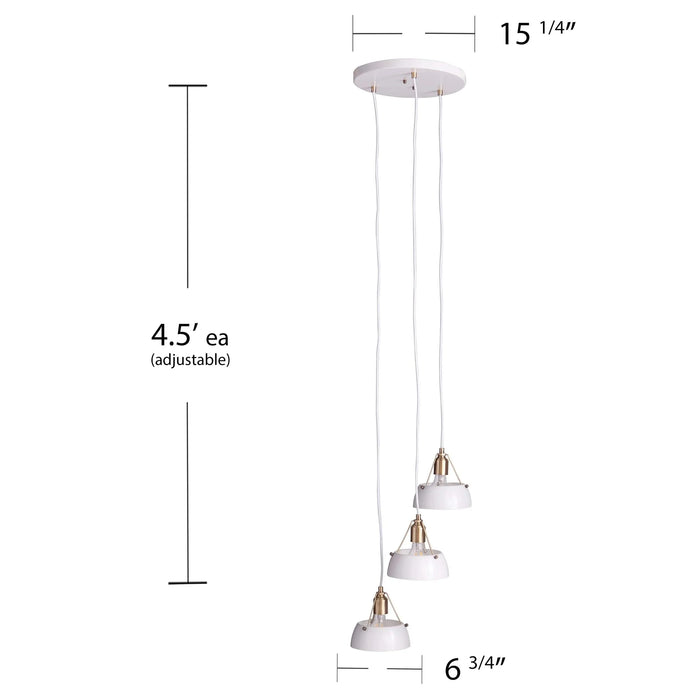 Renmarco Contemporary 3-Light Cluster Pendant Default -DTYStore