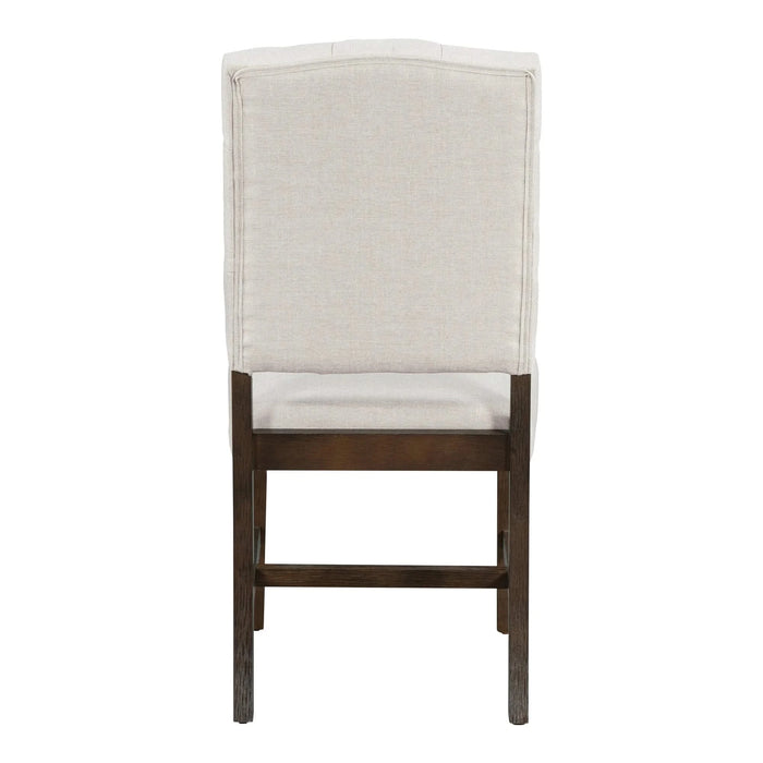 Retro Dining Set with Extendable Round Table and Upholstered Chairs, Walnut Finish, Solid Wood Construction Default -DTYStore