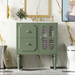 Retro Style 30'' Bathroom Vanity with Ceramic Sink Combo, Freestanding Single Vanity with 2 Drawers, Solid Wood Frame Bathroom Storage Cabinet, Green Default -DTYStore