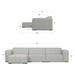 Rex 2 Seater Sofa and Left Chaise Default -DTYStore