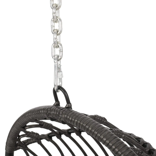 Richards Outdoor/Indoor Wicker Hanging Chair,Grey Default -DTYStore