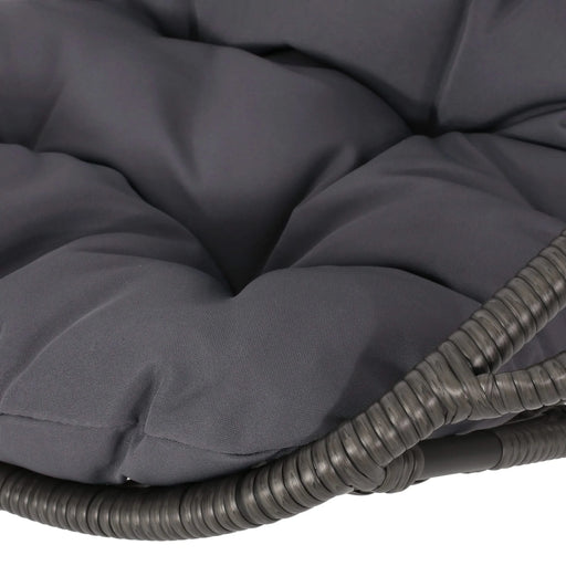 Richards Outdoor/Indoor Wicker Hanging Chair,Grey Default -DTYStore