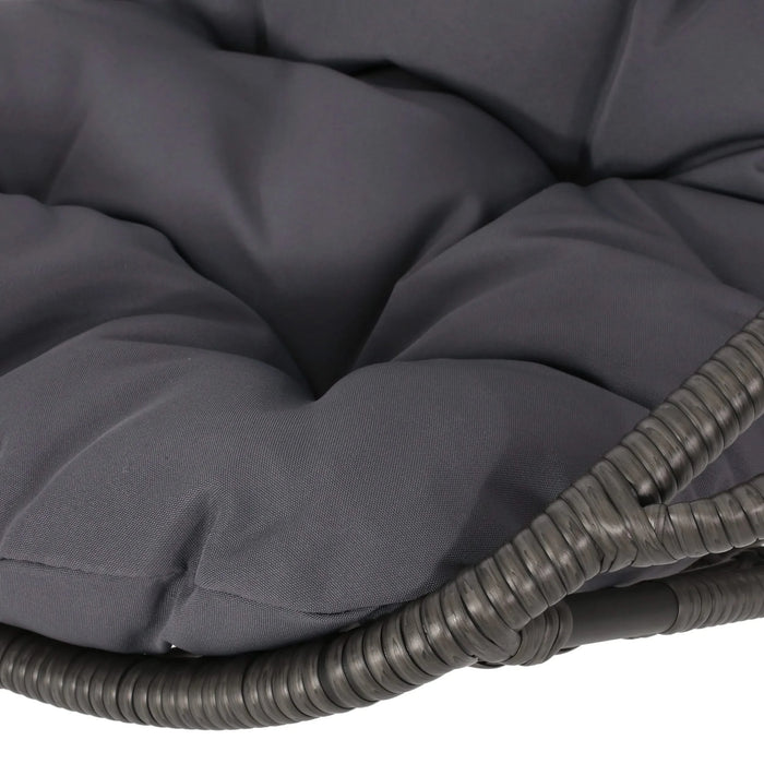 Richards Outdoor/Indoor Wicker Hanging Chair,Grey Default -DTYStore