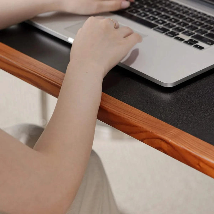 Rio coffee table Bauhaus living room small apartment tea table designer retro solid wood stainless steel tea table coffee table Default -DTYStore