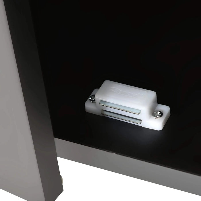 Rolling Mobile Kitchen Island with Solid Wood Top and Locking Wheels,52.7 Inch Width,Storage Cabinet and Drop Leaf Breakfast Bar,Spice Rack, Towel Rack & Drawer (Black) Default -DTYStore