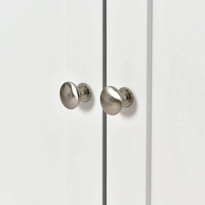 Rolling Mobile Kitchen Island with Solid Wood Top and Locking Wheels,52.7 Inch Width,Storage Cabinet and Drop Leaf Breakfast Bar,Spice Rack, Towel Rack & Drawer (White) Default -DTYStore