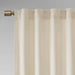 Room Darkening Metallic Printed Poly Velvet Rod Pocket/Back Tab Window Panel Pair Ivory 37x95' - DTY Store