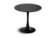 Round Dining Table Small Black Kitchen Table 31.5' in Tulip Design Modern Pedestal Table for Small Space Dining Room 2 to 4 Person Default -DTYStore