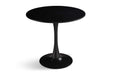 Round Dining Table Small Black Kitchen Table 31.5' in Tulip Design Modern Pedestal Table for Small Space Dining Room 2 to 4 Person Default -DTYStore