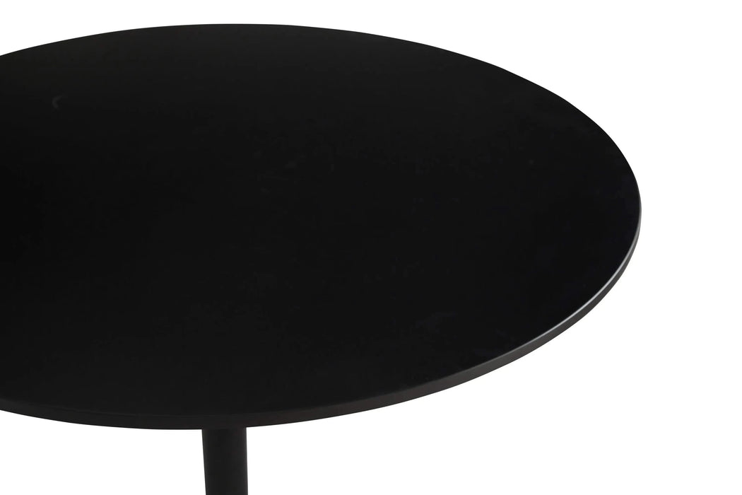 Round Dining Table Small Black Kitchen Table 31.5' in Tulip Design Modern Pedestal Table for Small Space Dining Room 2 to 4 Person Default -DTYStore
