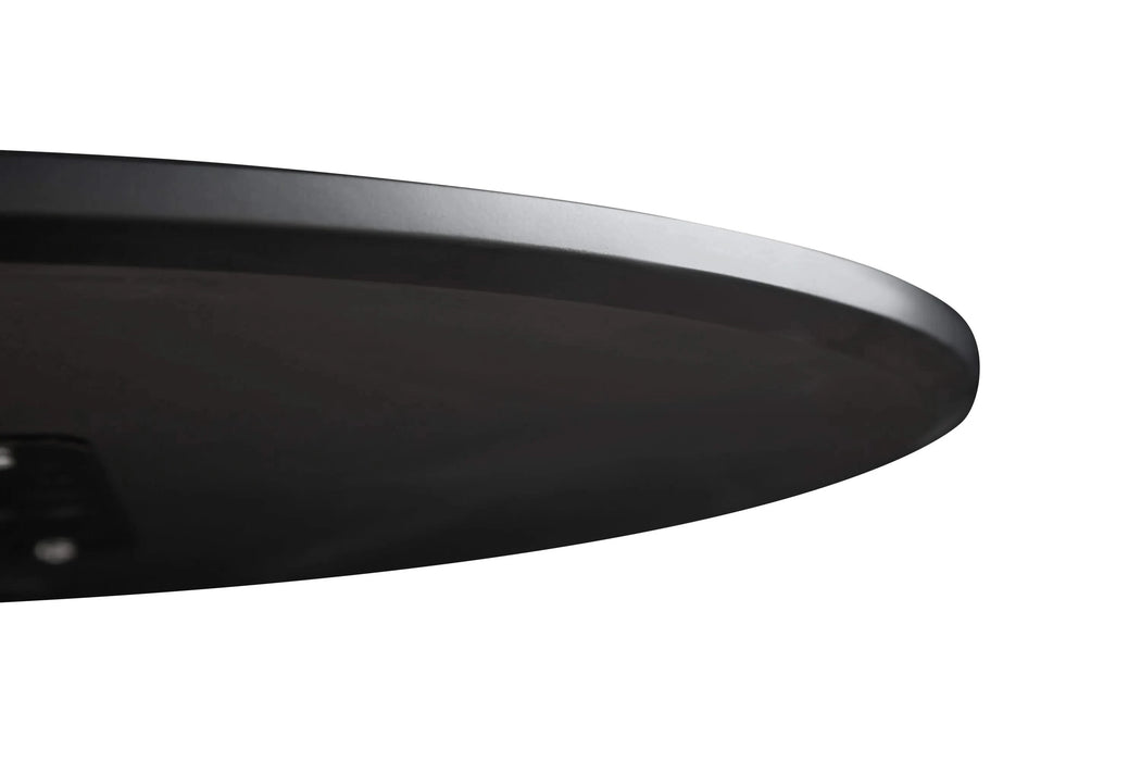 Round Dining Table Small Black Kitchen Table 31.5' in Tulip Design Modern Pedestal Table for Small Space Dining Room 2 to 4 Person Default -DTYStore