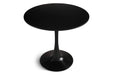 Round Dining Table Small Black Kitchen Table 31.5' in Tulip Design Modern Pedestal Table for Small Space Dining Room 2 to 4 Person Default -DTYStore