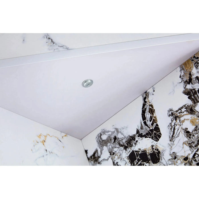 Round Dining Table for 4-6, 42 Inch Modern Kitchen Table Small Dinner Table MDF Kitchen Dinning Table for Cafe Restaurant Wine Bar Home Office Conference (Only Table) Default -DTYStore