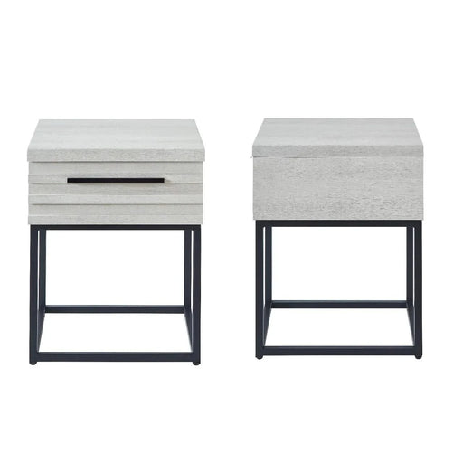 Roundhill Furniture Findlay 2-Piece Bedroom Set, Plush 3D Upholstered Bed with Nightstand, Full Default -DTYStore