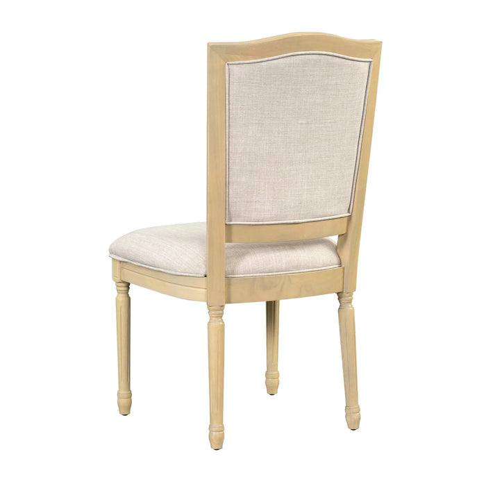 Rustic 7-Piece 78.1inch Extendable Dining Table Set with 18inch Removable Leaf, 6 Upholstered Dining Chairs, 2 Built-in Drawers, Natural Default -DTYStore