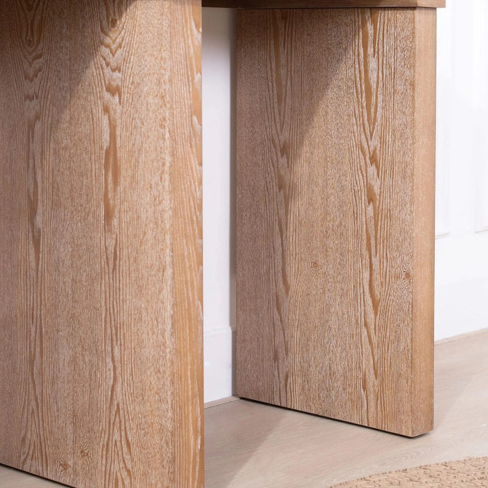 Rustic Archway Console Table – 60'Long Entryway Table with Decorative Arched Legs, Natural Wood Finish, Narrow Sofa Table for Hallway, Living Room, or Foyer Default -DTYStore