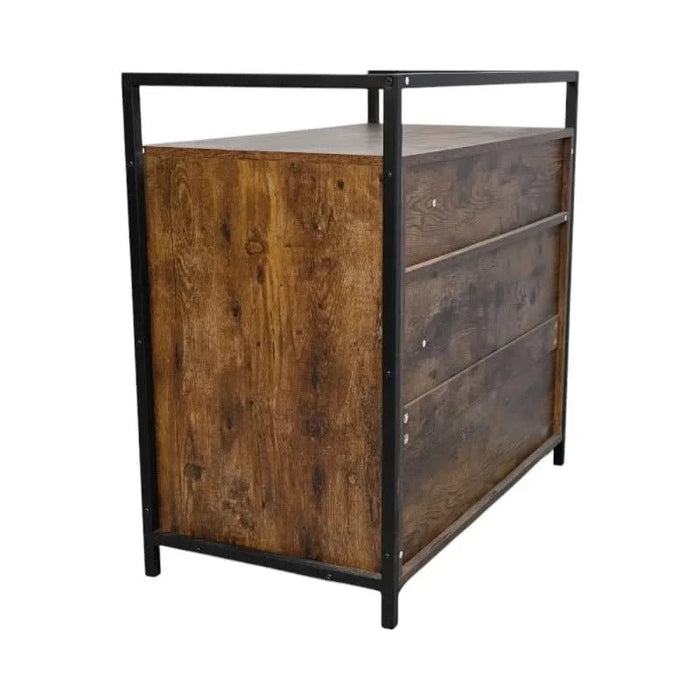 Rustic Brown Wooden Cat Litter Box Enclosure, Spacious Hidden Cat Litter Box with Scratching Mat Furniture for Bedroom, Bathroom, Living Room-31.9'x17.7'x31.4', 61 lbs Default -DTYStore