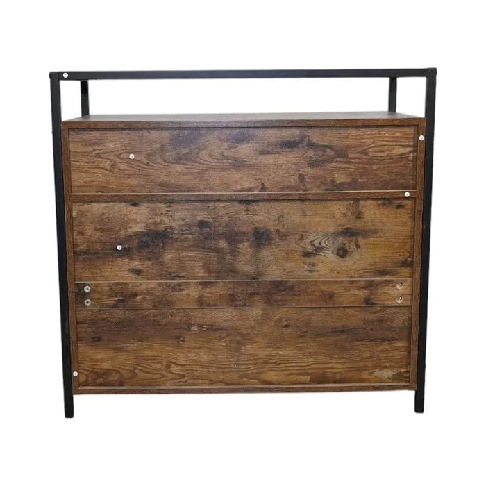 Rustic Brown Wooden Cat Litter Box Enclosure, Spacious Hidden Cat Litter Box with Scratching Mat Furniture for Bedroom, Bathroom, Living Room-31.9'x17.7'x31.4', 61 lbs Default -DTYStore