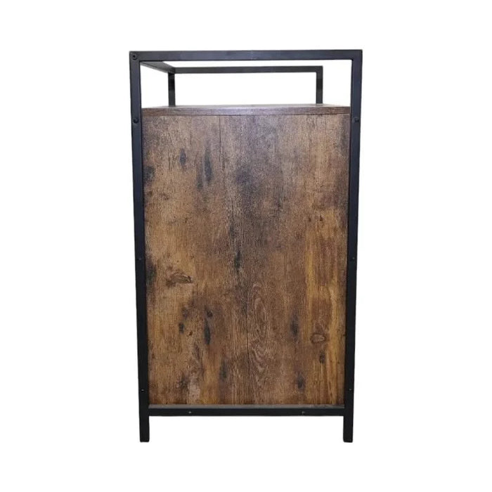 Rustic Brown Wooden Cat Litter Box Enclosure, Spacious Hidden Cat Litter Box with Scratching Mat Furniture for Bedroom, Bathroom, Living Room-31.9'x17.7'x31.4', 61 lbs Default -DTYStore