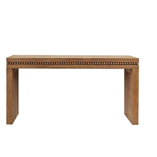 Rustic Manufactured Wood Console Table with Beaded Accent, 64L x 14W x 32H Default -DTYStore