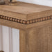 Rustic Manufactured Wood Console Table with Beaded Accent, 64L x 14W x 32H Default -DTYStore