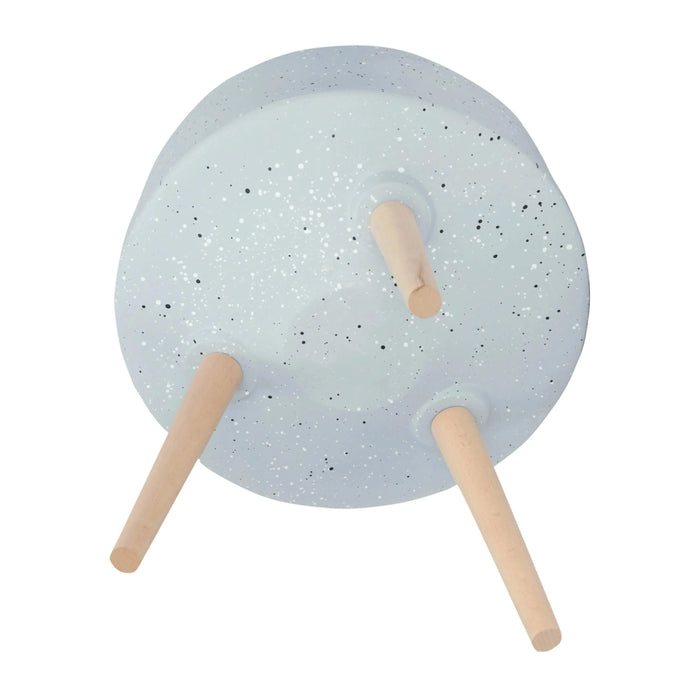 S/2 11/15' TERRAZZO PLANTER W/ WOOD LEGS, GRAY Default -DTYStore