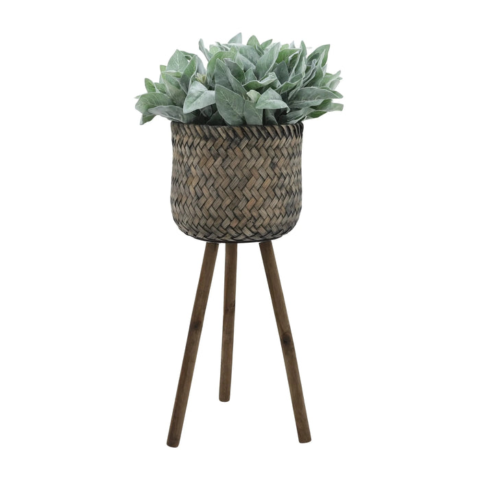 S/2 BAMBOO PLANTERS ON STANDS Default -DTYStore