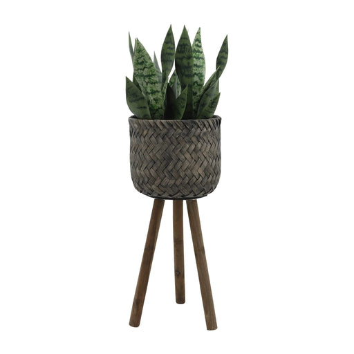 S/2 BAMBOO PLANTERS ON STANDS Default -DTYStore