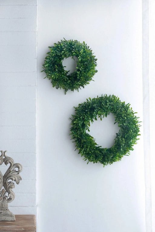 S/2 Greenery Wreath for Home Wedding Wall Window Decoration Default -DTYStore
