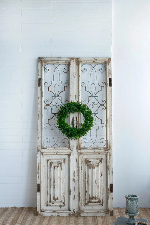 S/2 Greenery Wreath for Home Wedding Wall Window Decoration Default -DTYStore