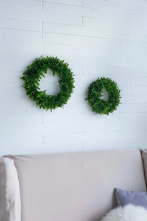 S/2 Greenery Wreath for Home Wedding Wall Window Decoration Default -DTYStore