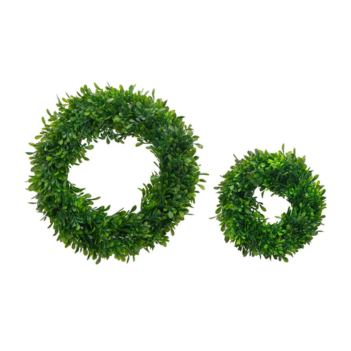 S/2 Greenery Wreath for Home Wedding Wall Window Decoration Default -DTYStore