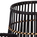 S/3 BAMBOO FOOTED PLANTERS 17/14/10', BLACK Default -DTYStore