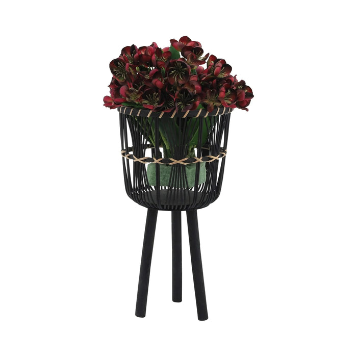 S/3 BAMBOO PLANTERS 11/13/15', BLACK Default -DTYStore