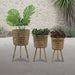 S/3 BAMBOO PLANTERS 11/13/15' NATURAL Default -DTYStore